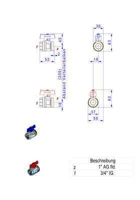Strawa Anschlussgarnitur e-class AG 3/4'' Bild 2