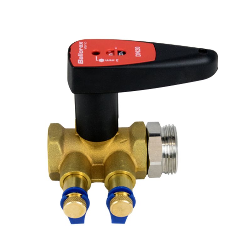 Strawa Strangregulierventil Ballorex Vario, mit Rednippel 3/4''AG x 1''AG, DN 20 Bild 1