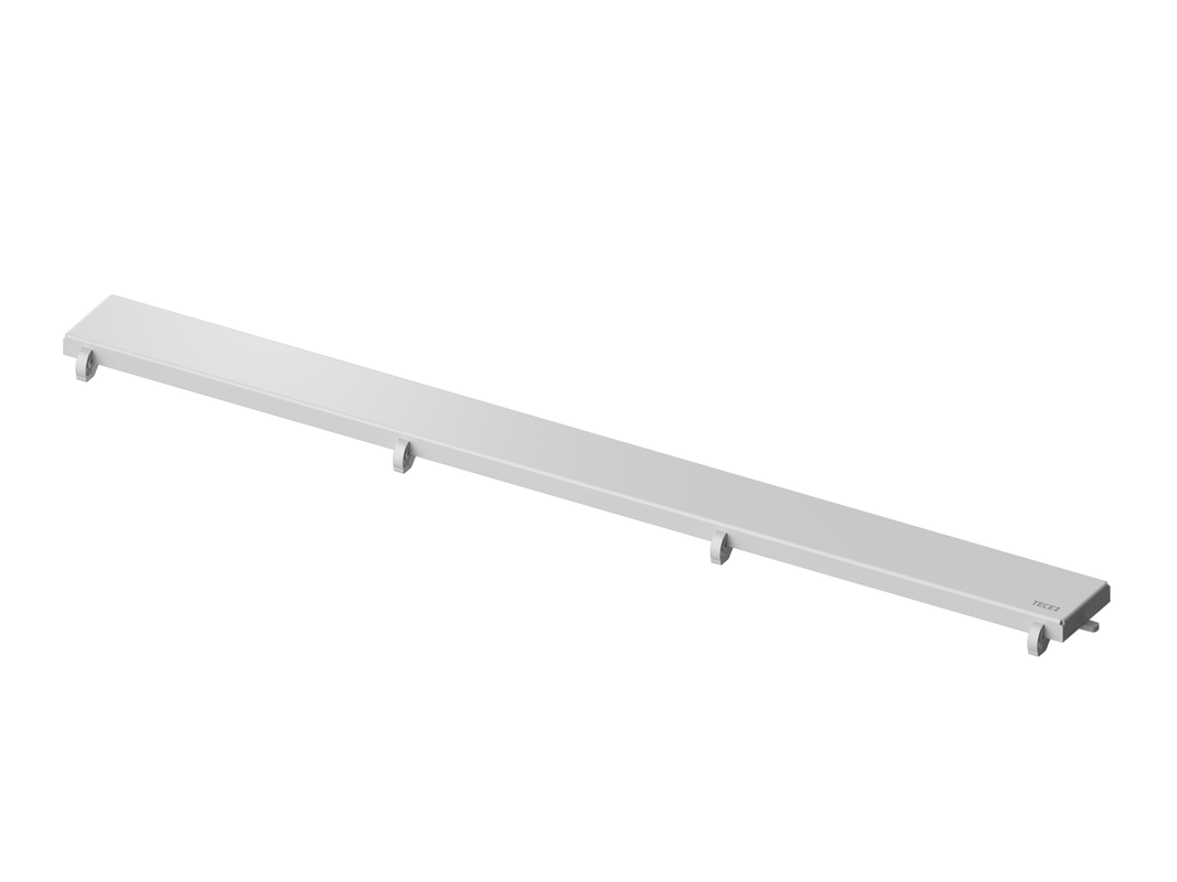 Tece drainline Designrost "steel" Edelstahl besch, für Duschrinne, 800 mm, 22 x 745 x 66 mm, Farbe weiß Bild 1