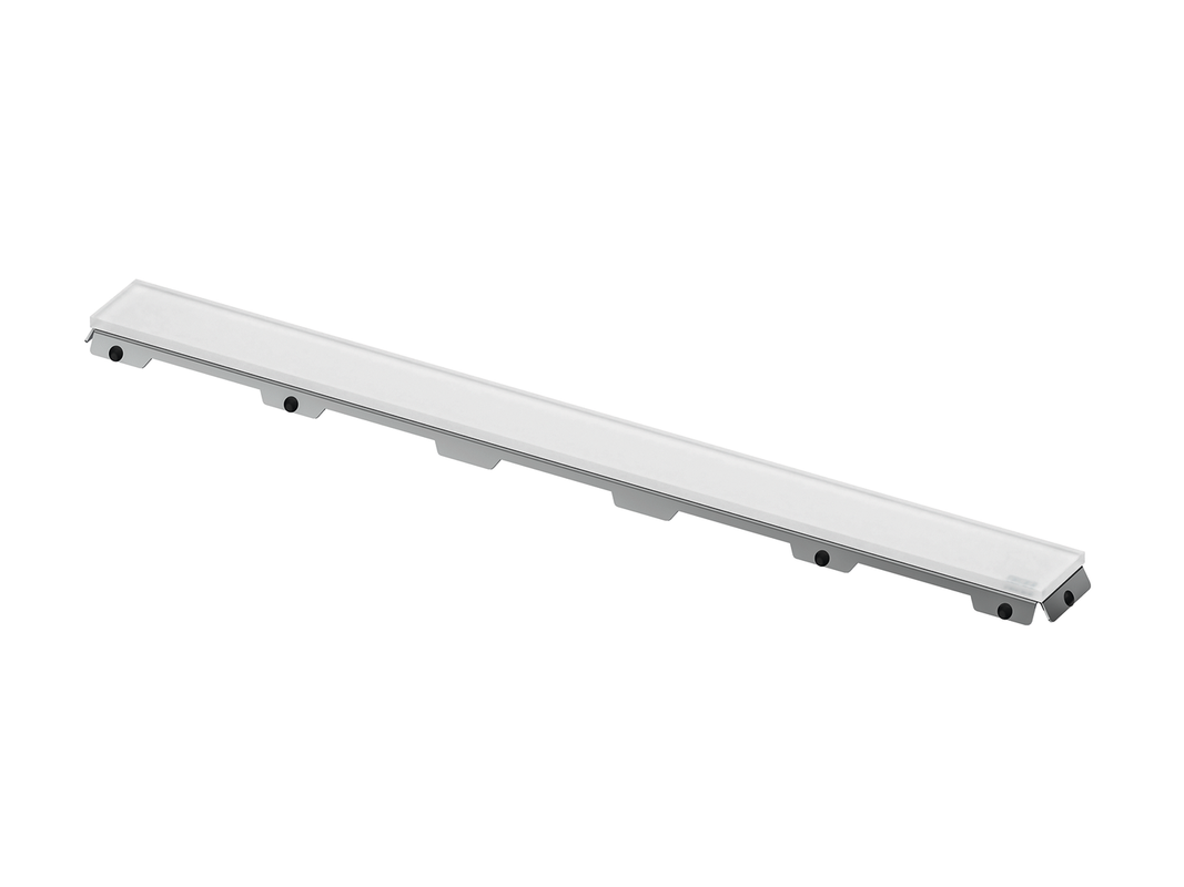 Tece drainline Glasabdeckung, weiss satiniert, 700 mm, 22 x 643 x 66 mm, Farbe weiß Bild 1