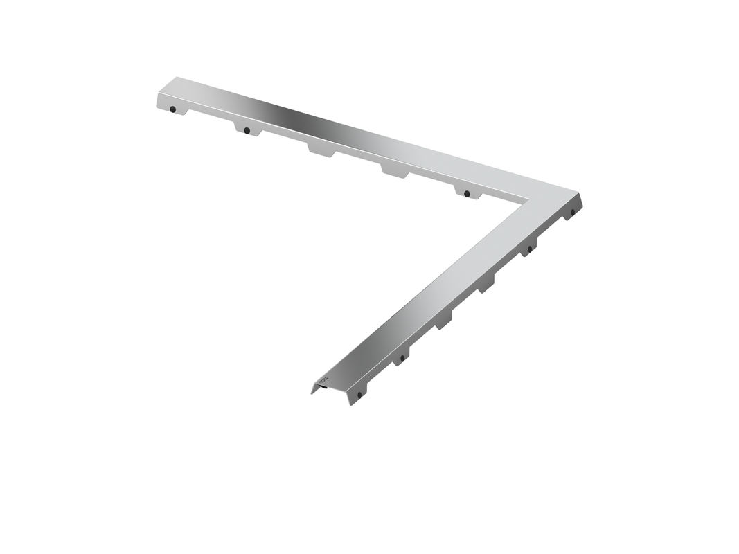 Tece drainline Designrost "steel II", 1000 x 1000 mm, Farbe silberfarben Bild 1