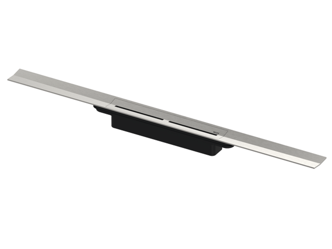 Tece drainprofile Duschprofil, 1200 mm, Edelstahl gebürstet, 51 x 1200 x 55 mm, Farbe Edelstahl-Optik (silber) Bild 1
