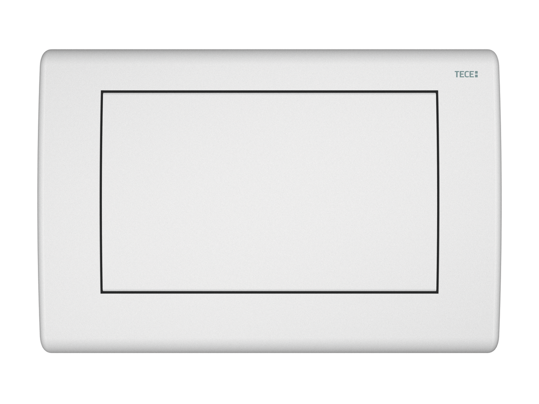 Tece planus WC-Betätigungsplatte weiss seidenmatt Einmengentechnik, Farbe weiß Bild 1