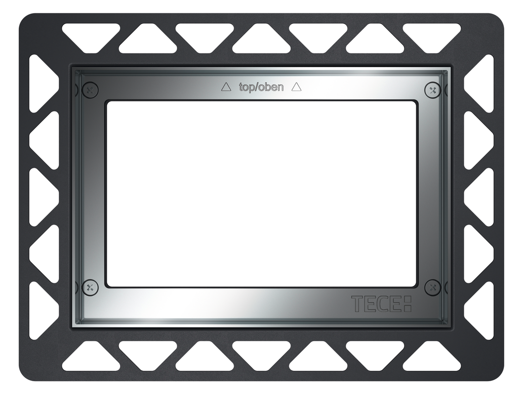 Tece loop WC-Einbaurahmen, für Betätigungsplatten, chrom glaenzend, Farbe silberfarben Bild 1