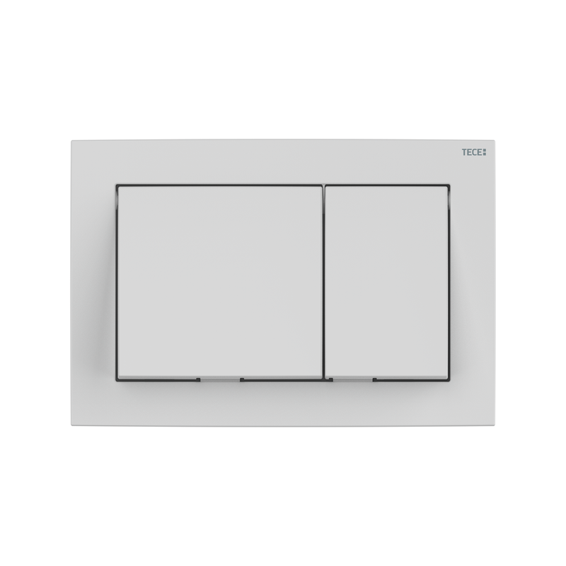 Tece base WC-Betätigungsplatte, für Zweimengentechnik, Farbe weiß Bild 1