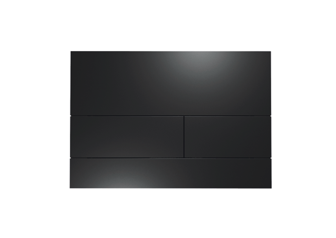 Tece square II WC-Betätigungsplatte Metall, 2-Mengentechnik, 150 x 220 x 3 mm, Farbe schwarz Bild 1