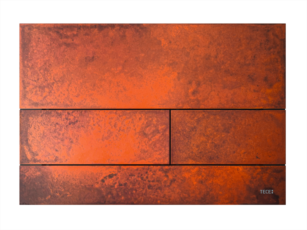 Tece square II Met. WC-Betätigungsplatte, 150 x 220 mm, Farbe rusted steel Bild 1