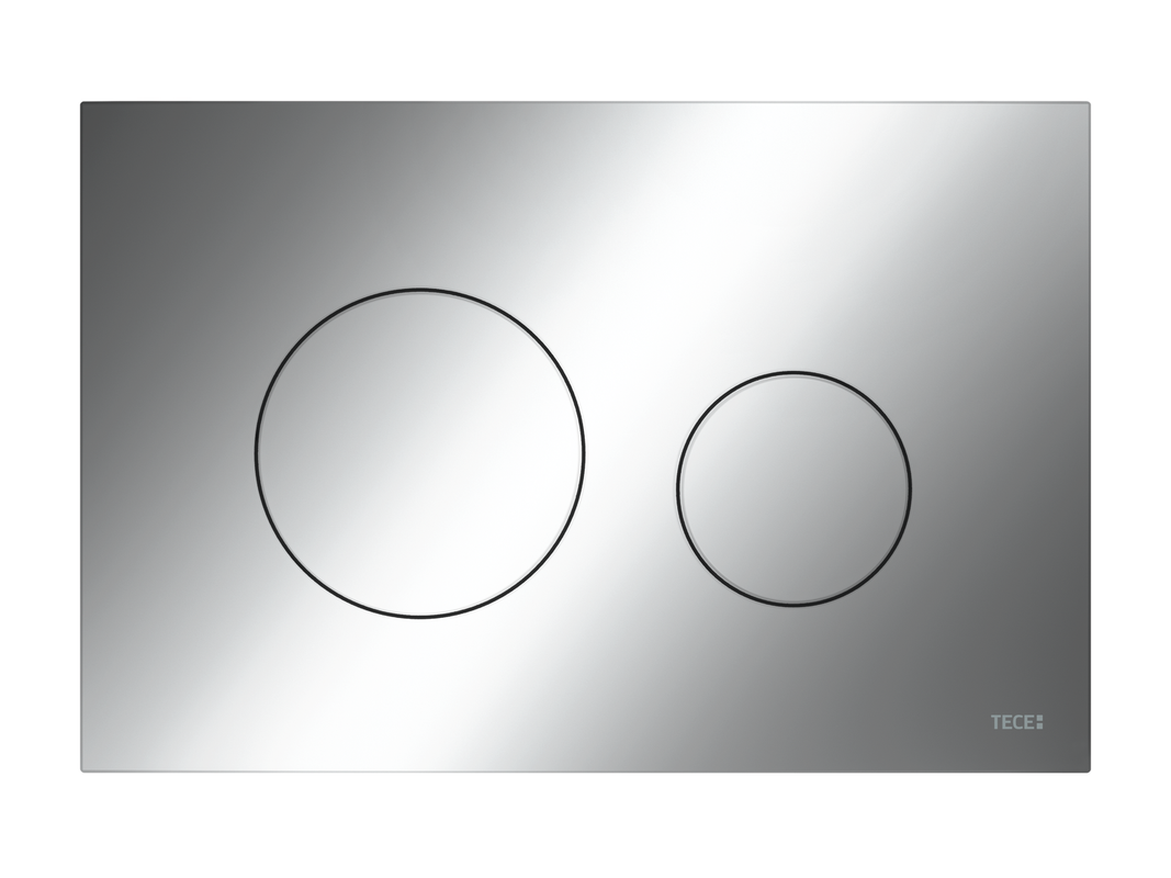 Tece loop WC-Betätigungsplatte Kunststoff, für Zweimengentechnik, chrom glaenzend, 150 x 220 mm, Farbe chrom Bild 1