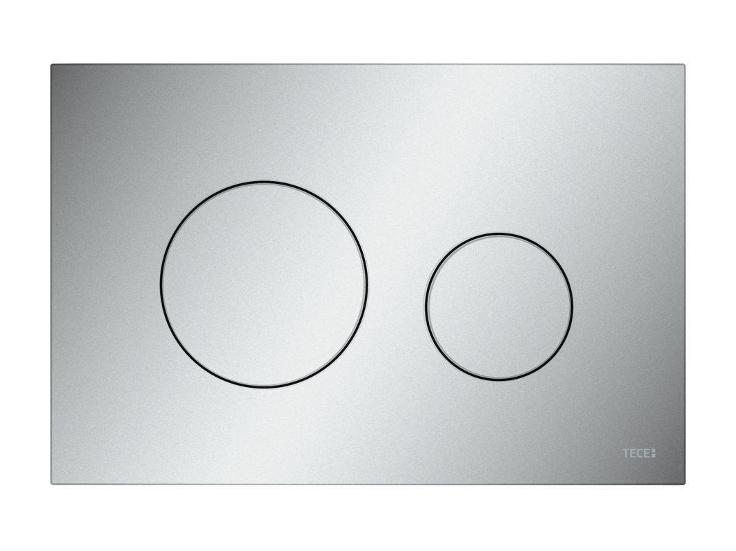 Tece loop WC-Betätigungsplatte Kunststoff, für Zweimengentechnik, 150 x 220 mm, Farbe chrom Bild 1