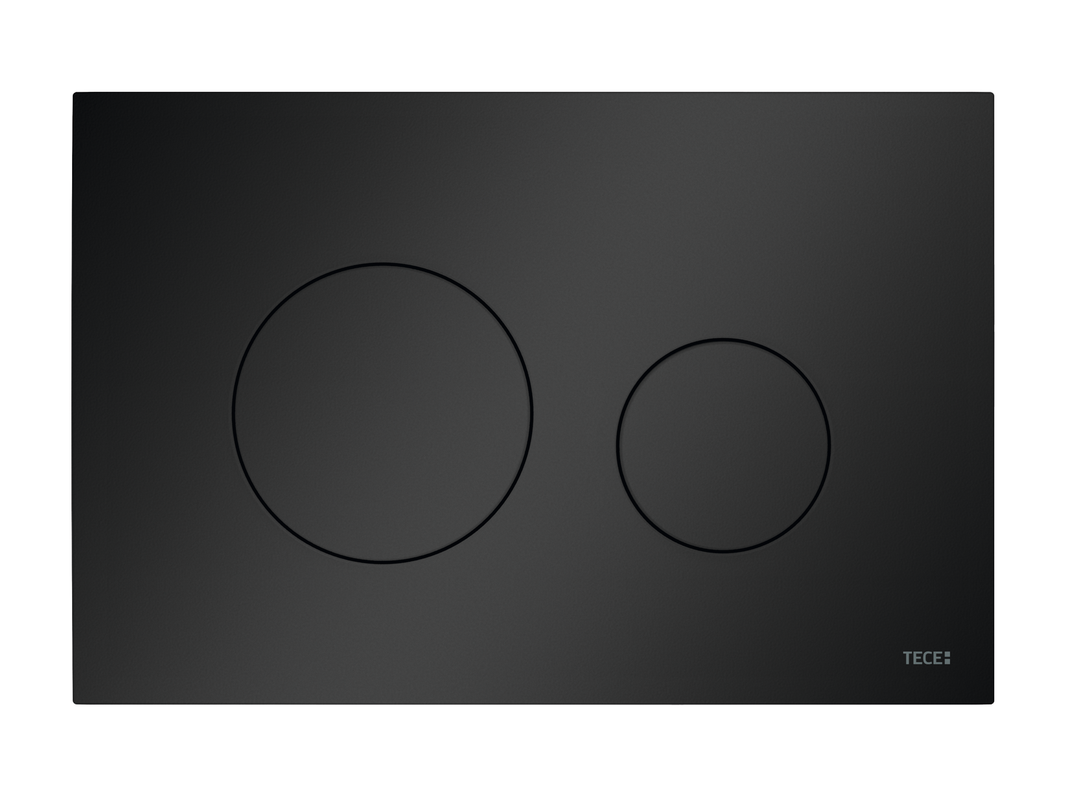 Tece loop WC-Betätigungsplatte Kunststoff, für Zweimengentechnik, 150 x 220 mm, Farbe schwarz Bild 1