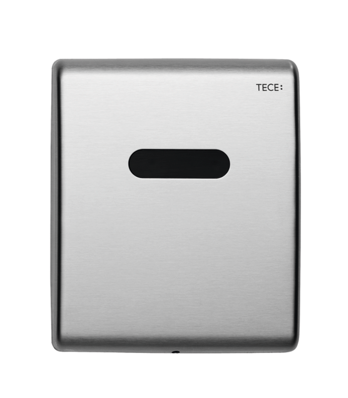 Tece planus Feinmontageset für Urinal 6 V Batterie, Edelstahl gebürstet, 120 x 100 x 120 mm, Farbe Edelstahl-Optik (silber) Bild 1