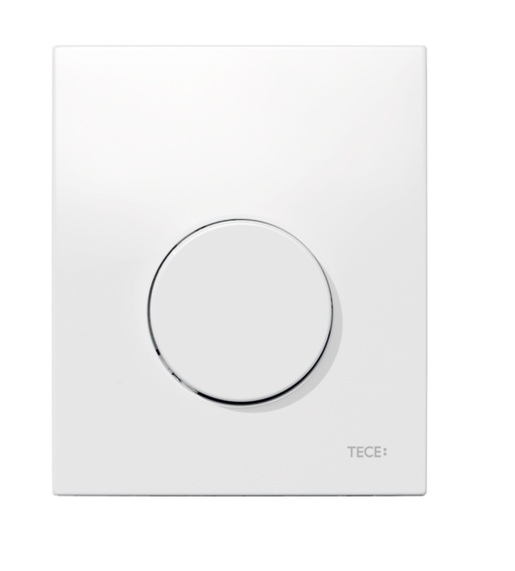Tece loop Urinal-Betätigungsplatte mit Kartusche, 120 x 100 mm, Farbe weiß Bild 1