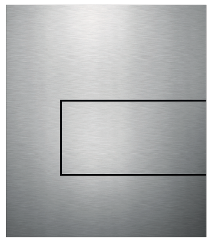 Tece square Urinal-Betätigungsplatte Metall, Edelstahl gebürstet, 144 x 124 mm, Farbe silber Bild 1