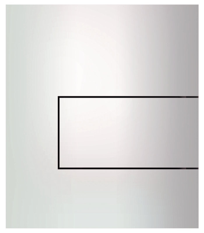 Tece square Urinal-Betätigungsplatte Metall, 144 x 124 mm, Farbe weiß Bild 1