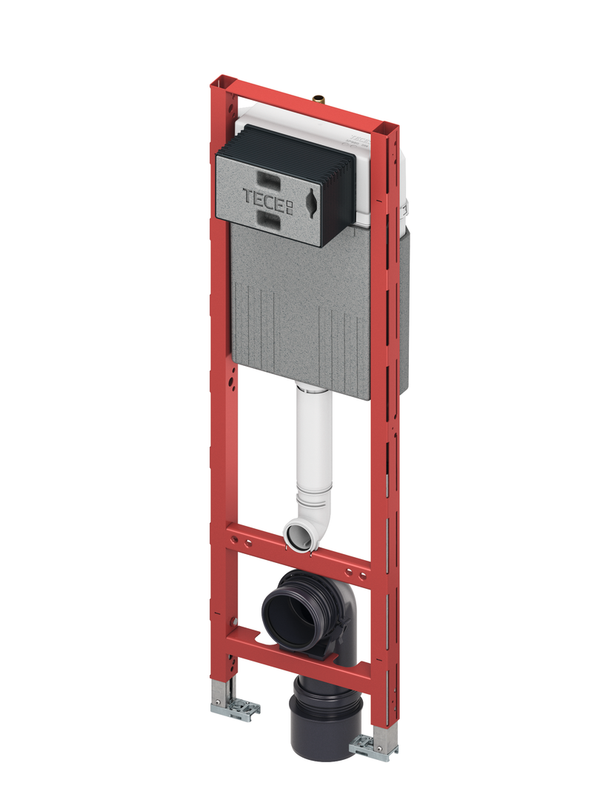 Tece profil WC-Modul, mit Compact 320-Spülkasten, Bauhöhe 1120 mm, 1120 x 320 x 160 mm, Farbe rot Bild 1