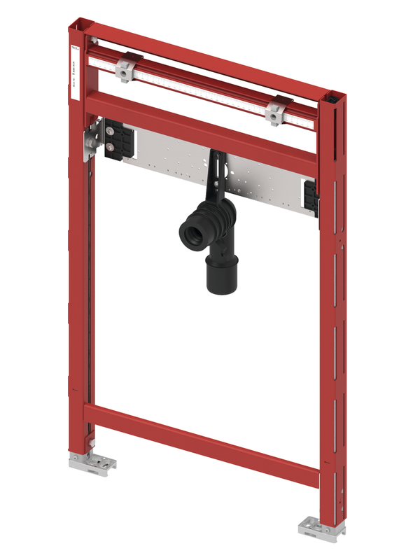 Tece profil Universalmodul für Waschtisch Bauhöhe 820 - 980 mm, 820 x 500 mm, Farbe rot Bild 1