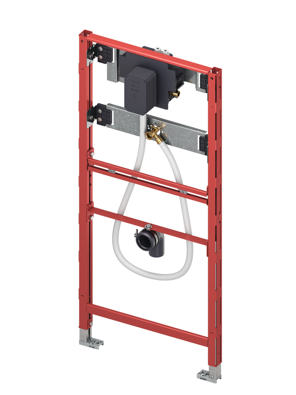 Tece profil Urinalmodul mit TECE-Spüler U 2, 1120 x 500 x 75 mm, Farbe rot Bild 1