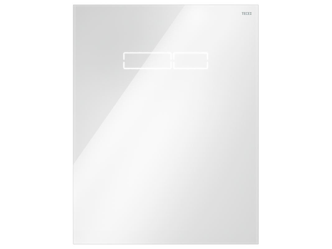 Tece lux Betätigungsplatte, mit elektr. sen-Touch Betätigung, Glas, 555 x 430 mm, Farbe weiß Bild 1
