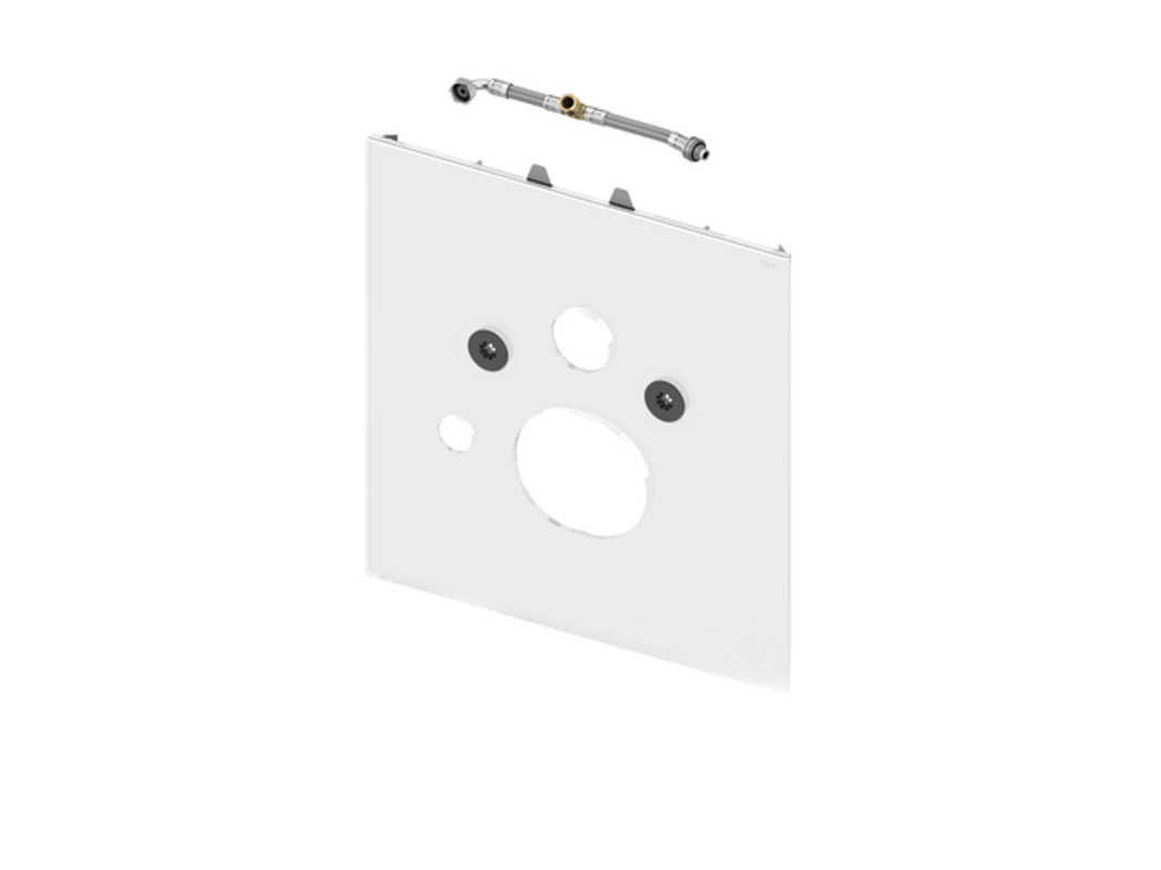 Tece lux WC-Glasplatte für Dusch-WC Aquaclean Sela etc, Glas weiss glaenzend, Farbe weiß Bild 1
