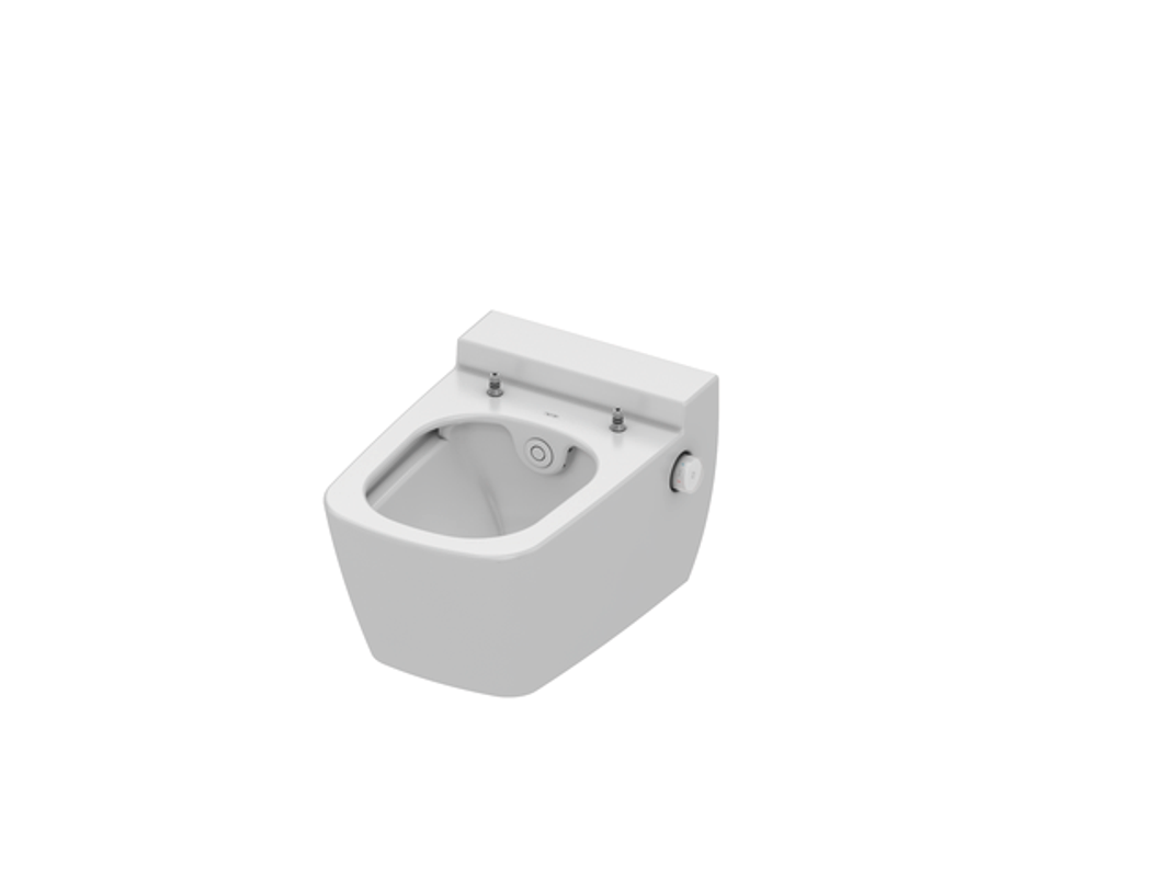 Tece one Wand-Tiefspül-WC, spülrandlos, mit Duschfunktion, 350 x 540 x 358 mm, Farbe weiß Bild 1