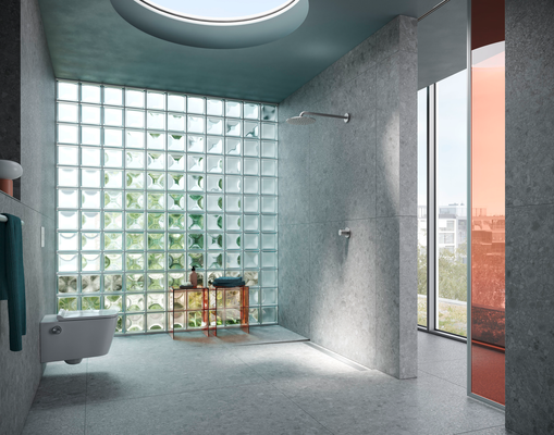 Tece drainline-Evo Duschrinne, 900 mm befestigte Seal System Dichtmanschette, 68 x 893 x 111 mm, Farbe silber Bild 4