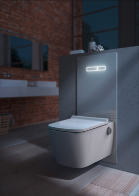 Tece lux Betätigungsplatte, mit elektr. sen-Touch Betätigung, Glas, 555 x 430 mm, Farbe weiß Bild 4