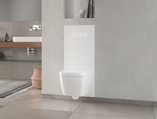 Tece lux Betätigungsplatte, mit elektr. sen-Touch Betätigung, Glas, 555 x 430 mm, Farbe weiß Bild 5