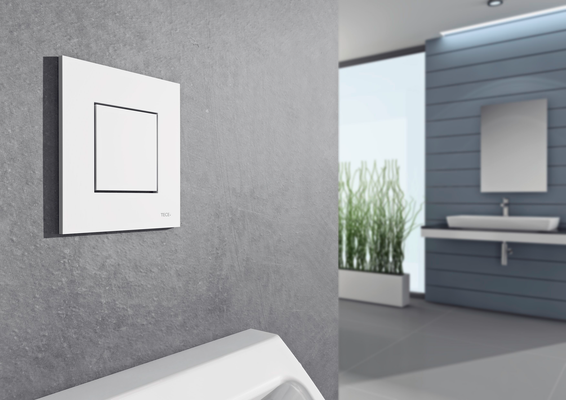 Tece now Urinal-Betätigungsplatte weiss inklusive Kartusche, 124 x 104 x 5 mm, Farbe weiß Bild 3