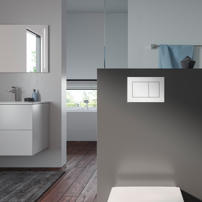 Tece now WC-Betätigungsplatte, 150 x 220 mm, Farbe chrom Bild 3