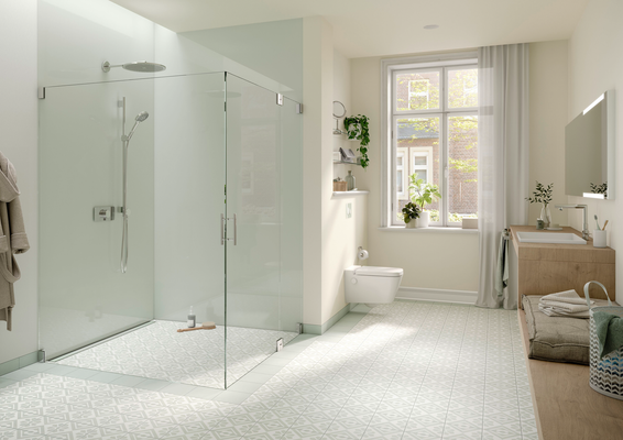 Tece one Wand-Tiefspül-WC, spülrandlos, mit Duschfunktion, 350 x 540 x 358 mm, Farbe weiß Bild 6