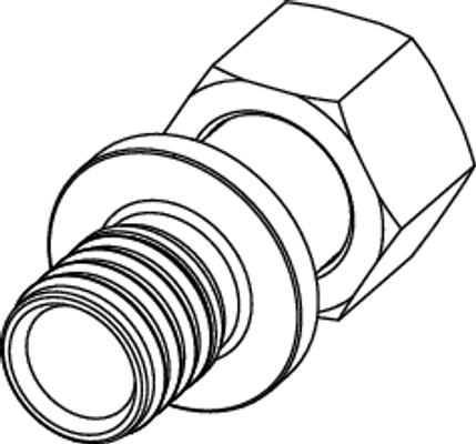 Tece flex Rotguss Verschraubung 32 mm x 1 1/2" IG, flachdichtend Bild 2