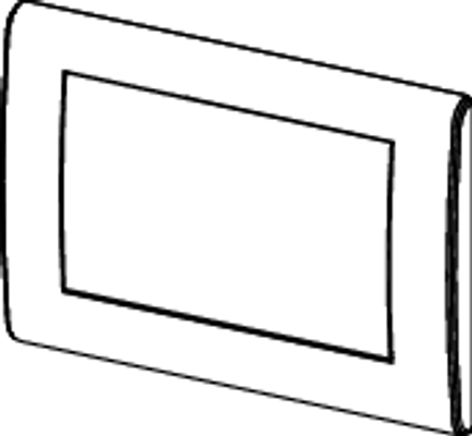 Tece planus WC-Betätigungsplatte weiss seidenmatt Einmengentechnik, Farbe weiß Bild 4