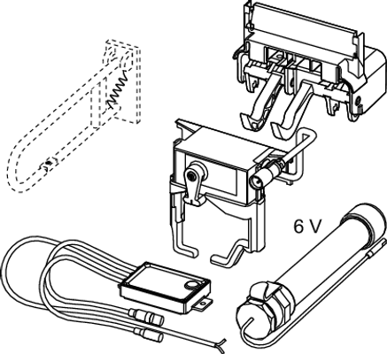 Tece planus WC-Fernauslösung kabelgebund. Elektrotaster 6 V-Batterie Bild 4