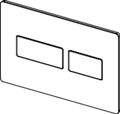 Tece solid WC-Betätigungsplatte, für Zweimengentechnik, 150 x 220 mm, Farbe schwarz Bild 8