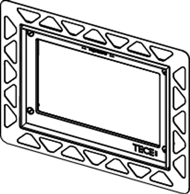 Tece loop WC-Einbaurahmen, für Betätigungsplatten, chrom glaenzend, Farbe silberfarben Bild 4