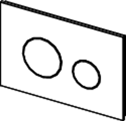 Tece loop WC-Betätigungsplatte Zweimengen Glas schw. glzd. Tasten schw. glzd, 150 x 220 mm, Farbe schwarz Bild 4