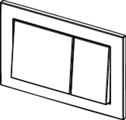 Tece base WC-Betätigungsplatte, für Zweimengentechnik, Farbe weiß Bild 4