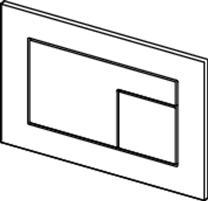 Tece velvet WC-Betätigung, Nero Ingo / "Ingo", 150 x 220 mm, Farbe schwarz Bild 8