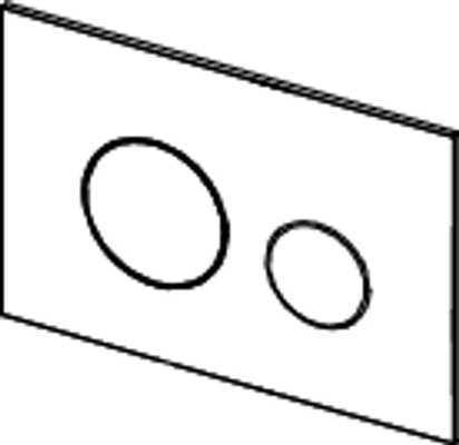 Tece loop WC-Betätigungsplatte Kunststoff, für Zweimengentechnik, 150 x 220 mm, Farbe schwarz Bild 7