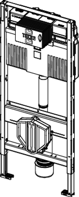 Tece profil WC-Modul, mit Uni-Spülkasten, mit Hygienespülung, Bauhöhe 1120 mm, 1120 x 500 mm Bild 4