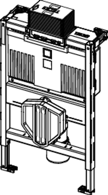 Tece profil WC-Modul, mit Uni 750-Spülkasten, Bauhöhe, 750 mm Bild 4