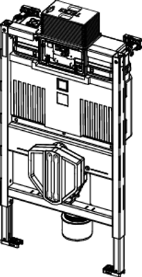 Tece profil WC-Modul, mit Uni-Spülkasten, Bauhöhe, 820 mm Bild 4