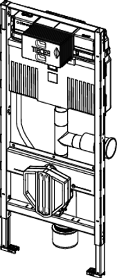 Tece profil WC-Modul, mit Uni-Spülkasten, mit Ansch. für Geruchsabs, Bauh, 1120 mm Bild 4
