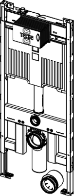 Tece profil WC-Modul, mit Octa II-Spülkasten 8 cm, Bauhöhe, 1120 mm Bild 4