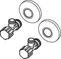 Tece TECEone one Eckventile 1/2" x 3/8", inklusive Rosetten, Farbe chrom Bild 2
