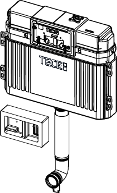 Tece Base-Spülkasten "offen", komplett Bild 1