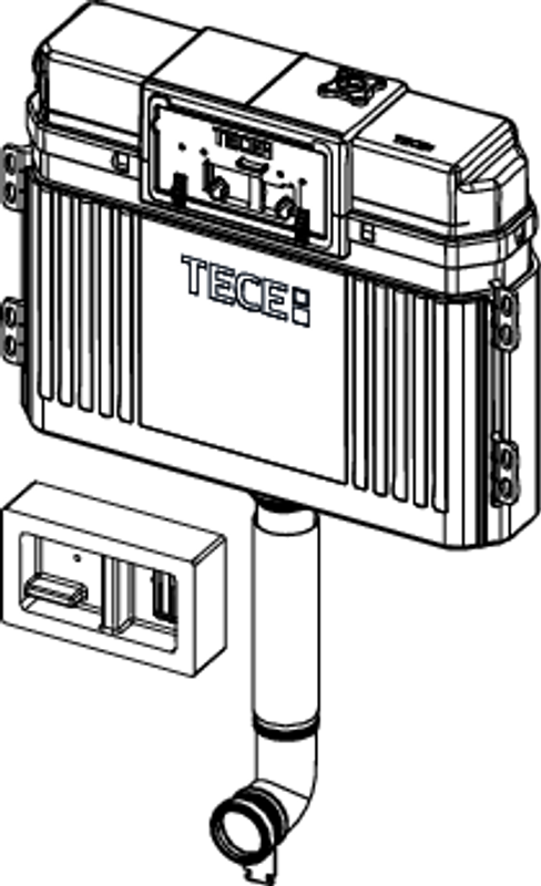 Tece Base-Spülkasten "geschlossen", komplett Bild 1