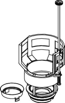Tece -Ventilsitz, mit einstellbarer Spülstromdrossel Bild 2