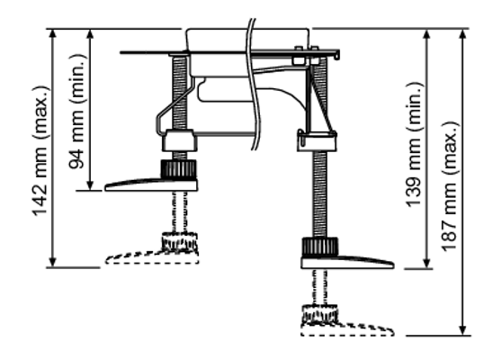 Tece drainline Montagefüsse schallentkop Verstellbereich: 92 - 139 mm, 1 Set = 4 St Bild 2