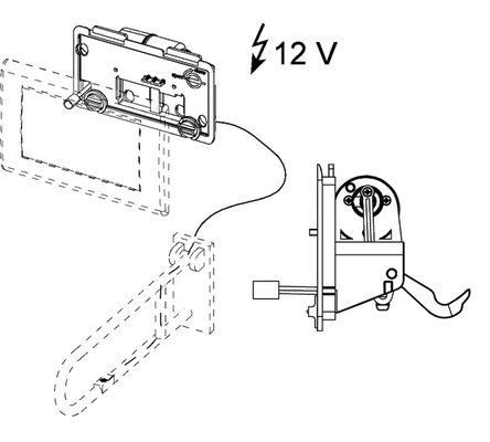 Tece planus WC-Fernauslösung kabelgebund. Elektrotaster 230/12 V-Netz Bild 3